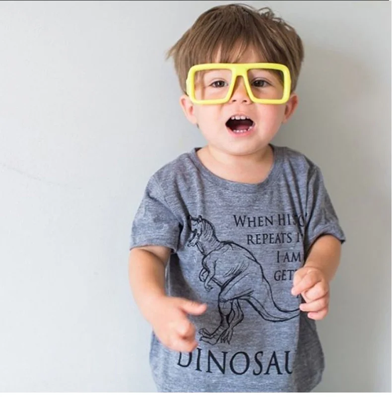 Boys Clothes Children Boy Clothing Set Summer Kids Toddler Outfits Dinosaur T-shirt+ Pants 1 2 3 4 5 6 7Years