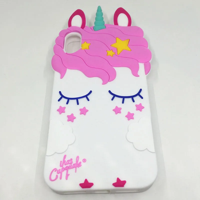 coque for iphone 7 8 plus case cute 3d cartoon pink unicorn soft silicone case cover for iphone 5s se 6 6s 7 plus x phone cases free global shipping