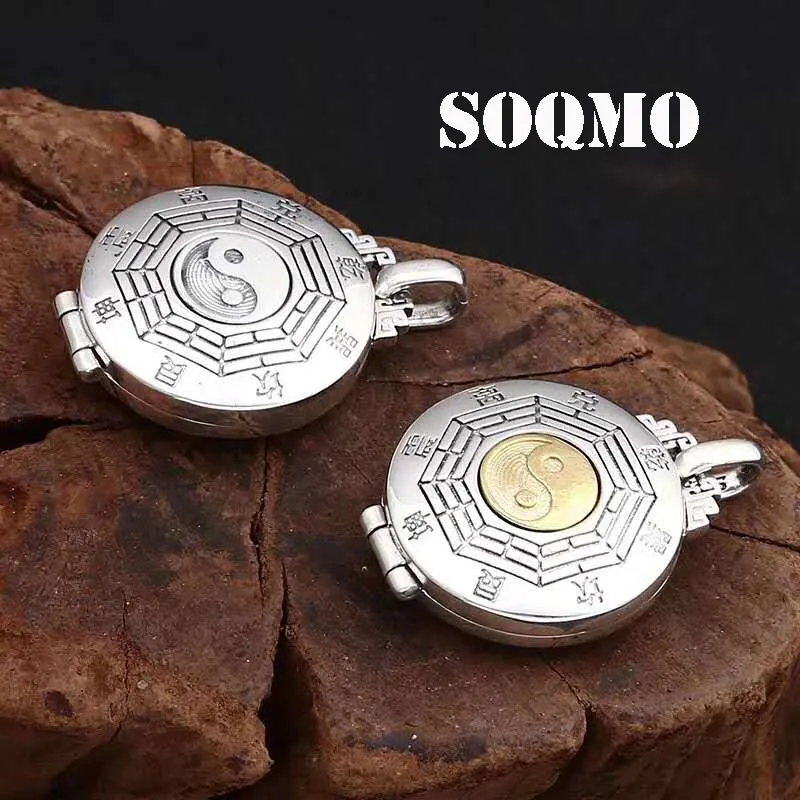 SOQMO ЭТНИЧЕСКАЯ подвеска 100% Настоящее серебро 925 пробы хорошее ювелирное изделие