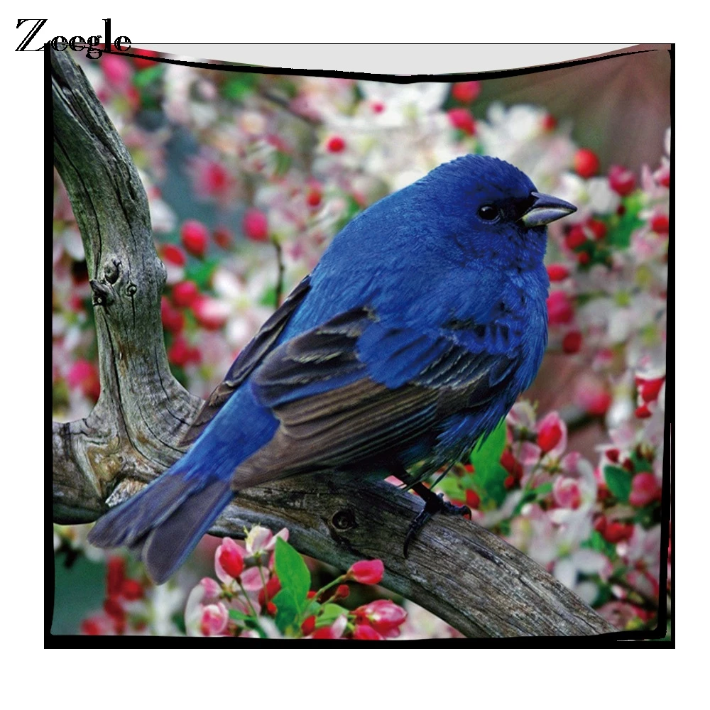Zeegle Многофункциональный гобелен с принтом птицы Настенный декор для гостиной