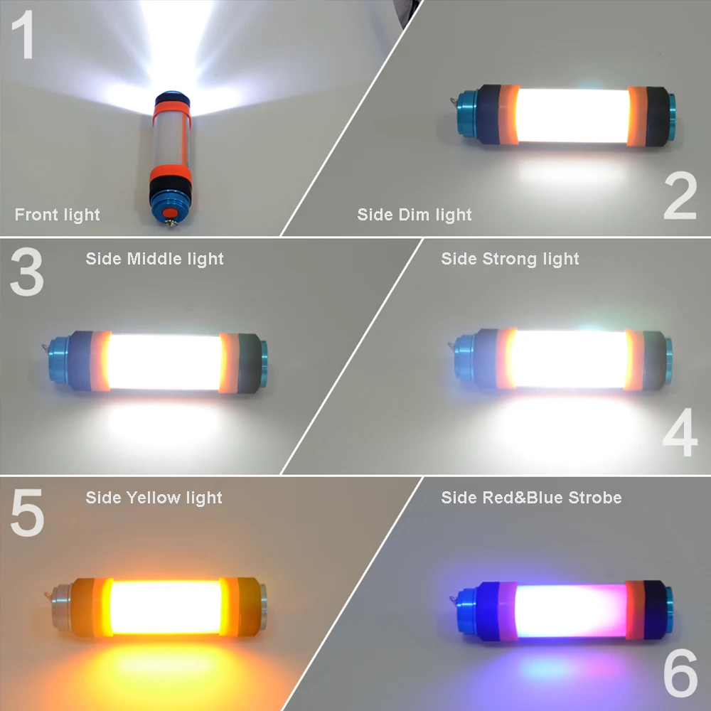Светодиодный фонарь для кемпинга с магнитом, светильник для палатки, usb зарядка, уличный аварийный светильник высокой мощности, 6 режимов, светильник-вспышка, защита от комаров