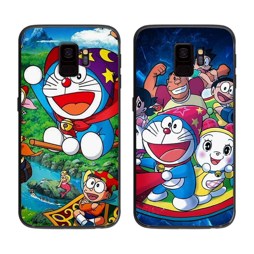 Милый doraemon с голубым небом мягкий чехол для телефона Samsung Galaxy S6 S7 S8 S9 S10e Plus Note 8 9