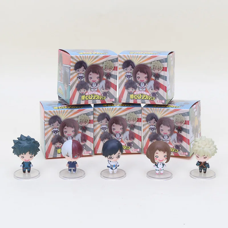 Аниме My Hero Academy Брелок фигурка мидория изюку Тодороки шото Тодороки Shoto Ochaco Uraraka ПВХ брелок 3 см - Цвет: 4 with box
