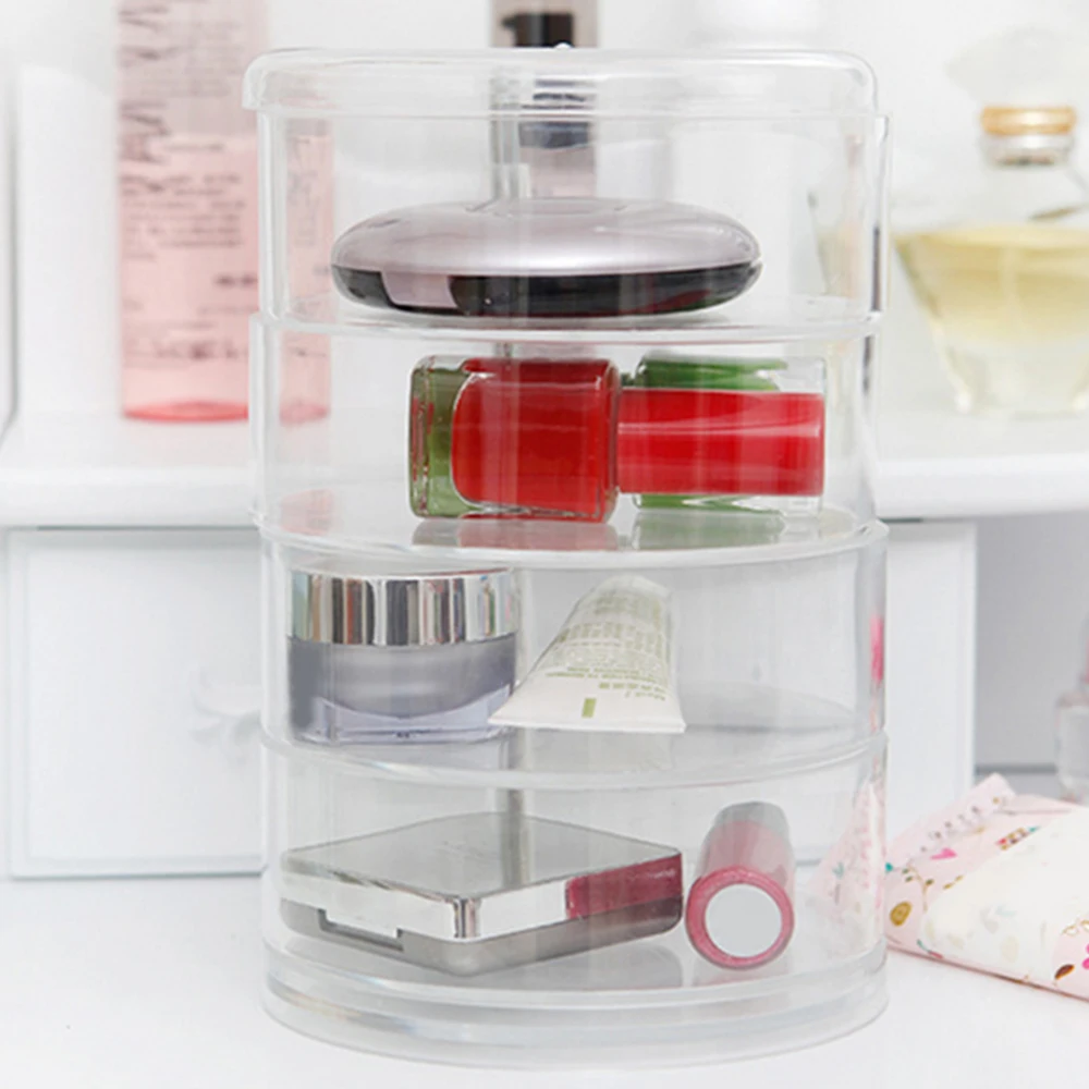 Behogar 5 многослойный вращающийся органайзер для макияжа косметический Дисплей