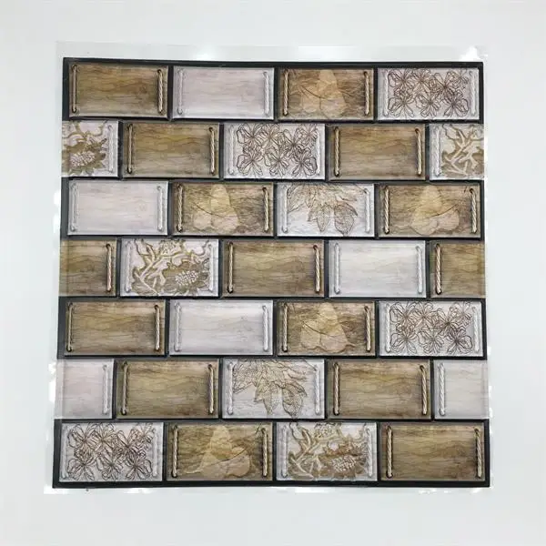 Design 11 30*30 см* 10 шт. 3D марокканский стиль стикер для настенной плитки кухни ванной плитки украшения художественная Фреска линия талии виниловые DIY наклейки на стены - Цвет: Design 11
