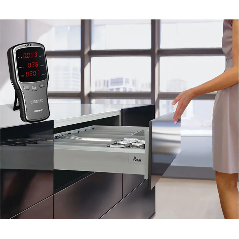 Цифровой детектор формальдеда HCHO TVOC PM1.0 PM2.5 PM10 с маска газоанализатор бытовой PM 1 0