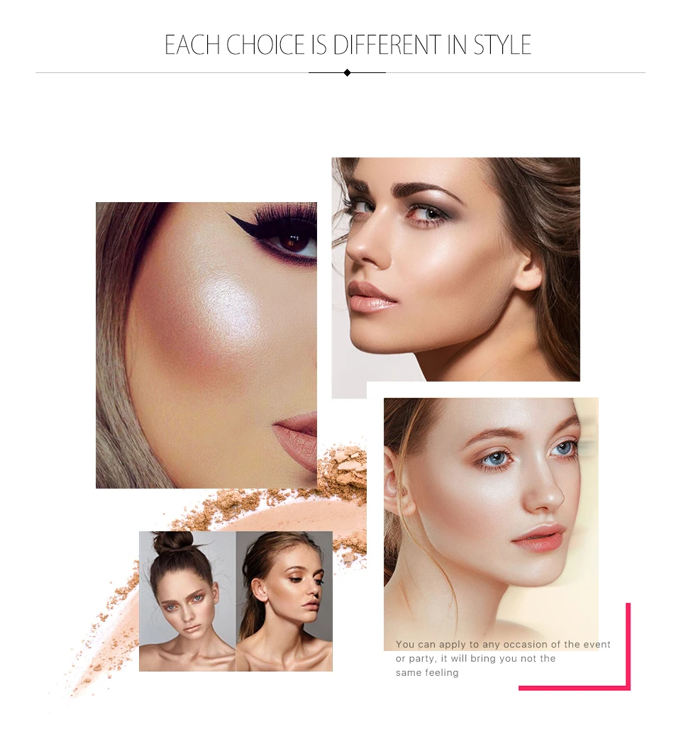 Новый макияж 3 цветной хайлайтер Палитра Косметика яркое отбеливание бронзант
