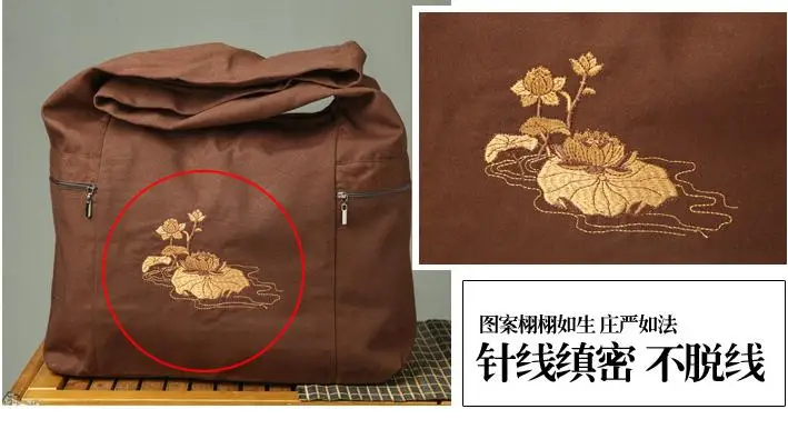 2 вида цветов буддистская холщовая упаковка шаолин монах кунг фу сумка Будда