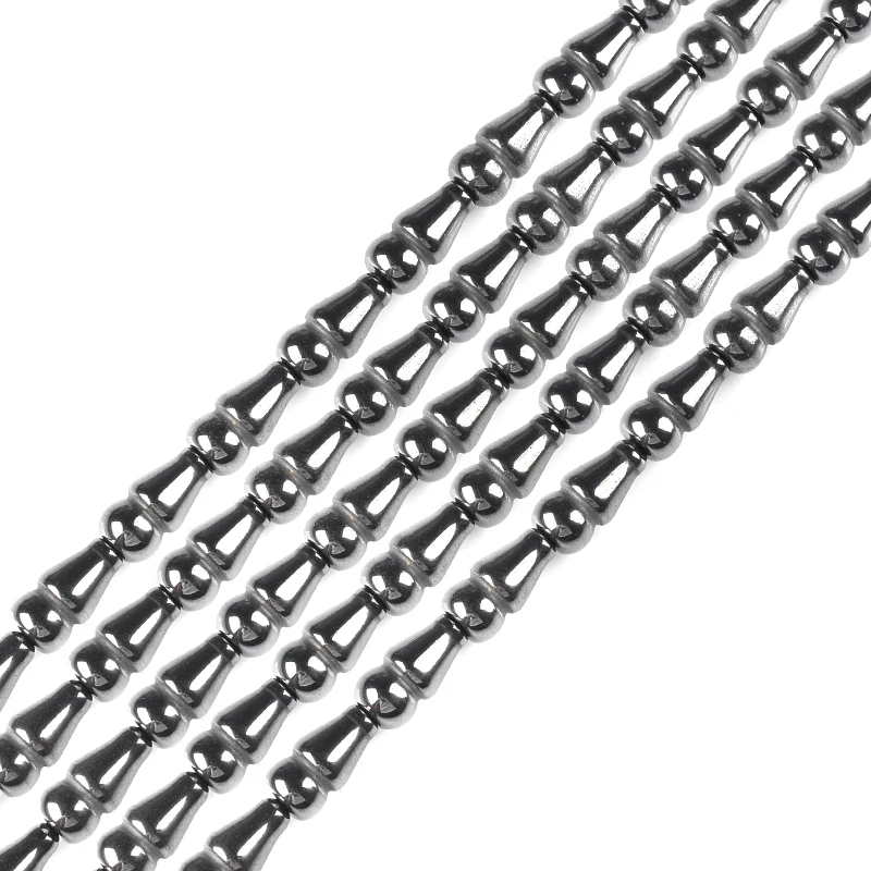 

High quality Natural Stone Bright Hematite Beads bottle shape 15mm Loose Beads DIY Necklace Bracelet Jewelry Making Accessories
