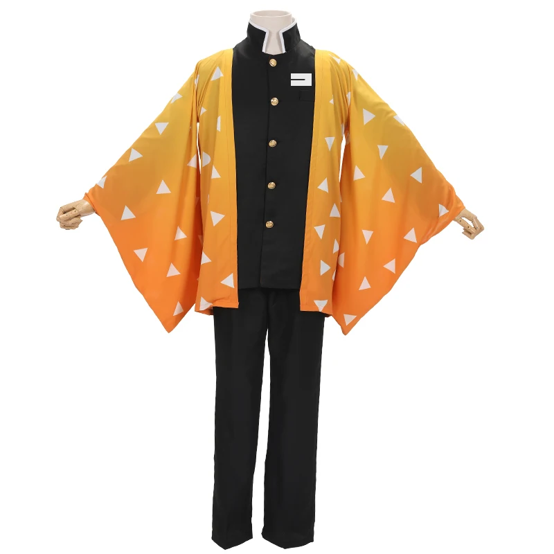 Full Set C Демон убийца Kimetsu без Yaiba камадо Tanjirou томилочка Giyuu Agatsuma Zenitsu Haori форма Косплэй костюм кимоно для Хэллоуина - Цвет: Full Set C