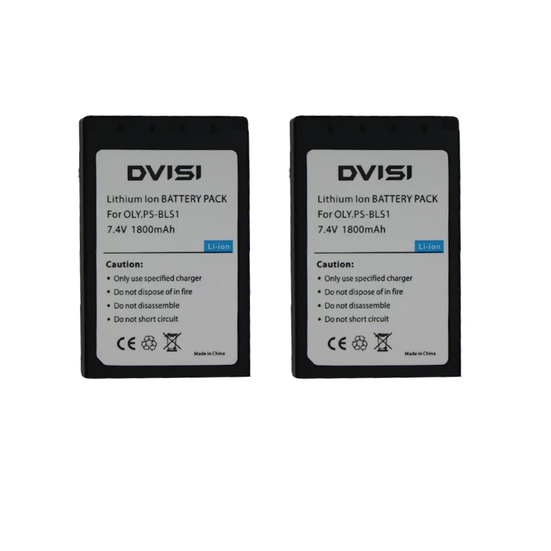 

2pcs 1800mAh Camera Battery for Olympus PS-BLS1 BLS-1 Evolt E-410 E-420 E-450 E-600 E-620 & PEN E-P1 E-P2 E-P3 E-PL1 E-PL3 E-PM1