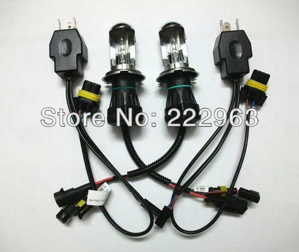 

10Pairs/Lot 12V 35W High Quality HID Bi-xenon bulb with simple wiring relay H4 H13 9004 9007 4300k 6000k 8000k 10000k