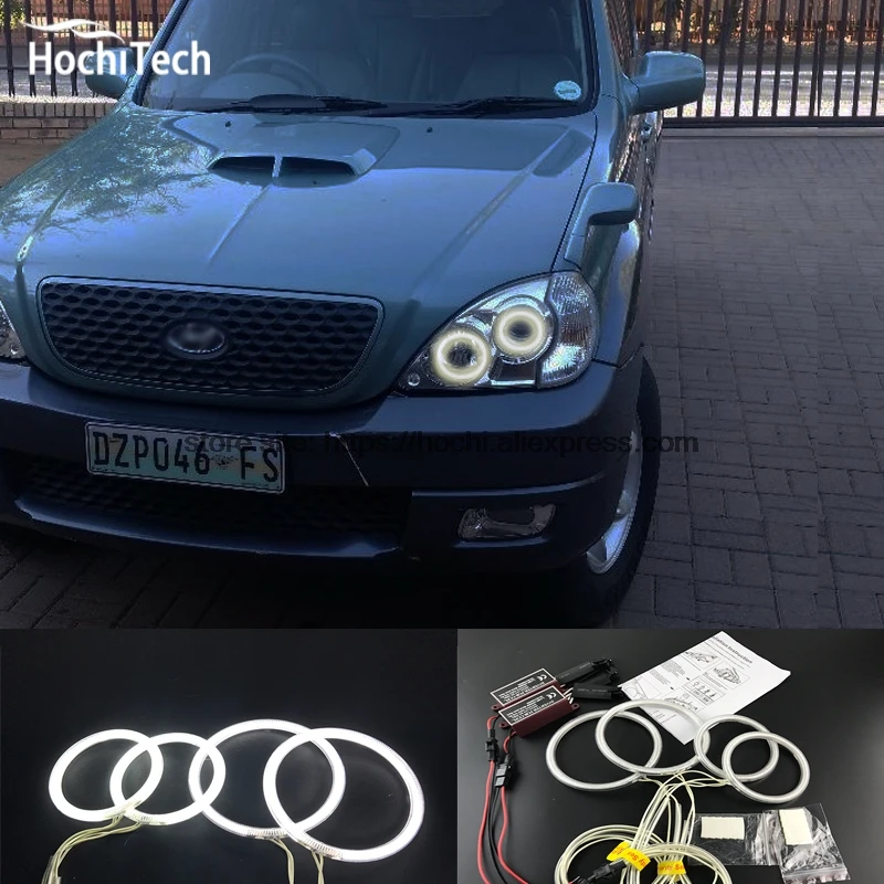 HochiTech отличный комплект CCFL angel eyes Ультра яркое освещение фар для Hyundai терракан 2001-2007