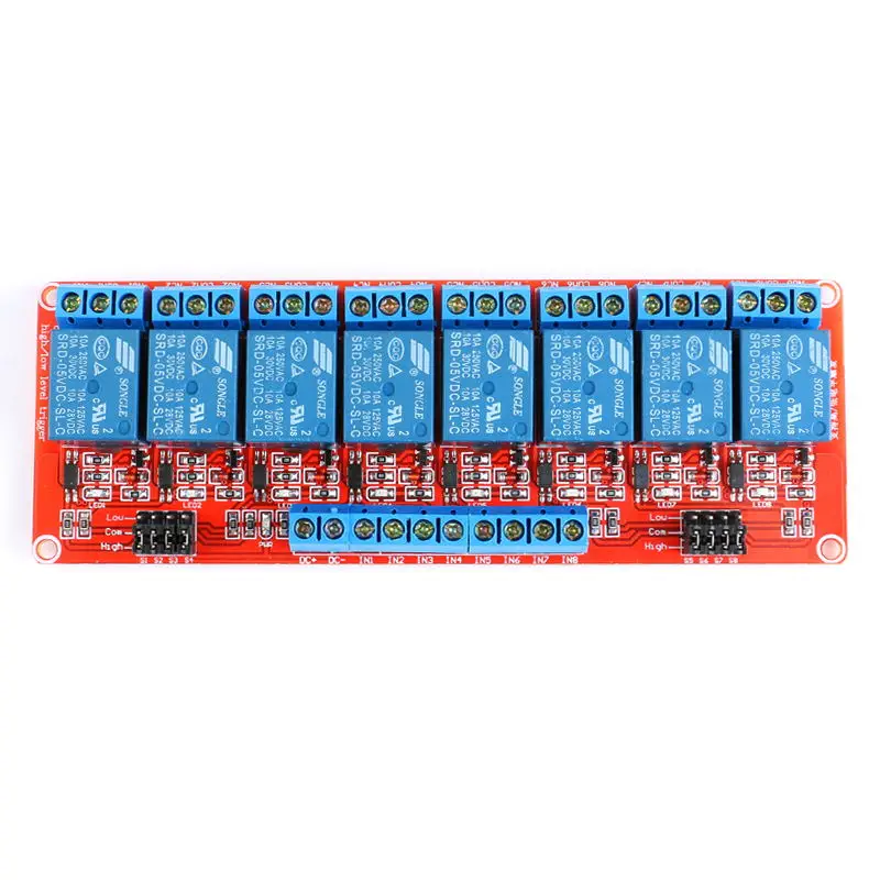 5V 1 2 4 8 Channel Relay Module Board Shield with Optocoupler Road High and Low Level Trigger for Arduino | Обустройство дома