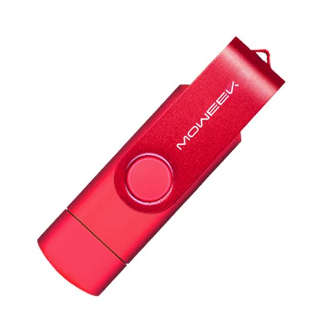 Red Moweek USB флэш 32 Гб usb 2,0 флеш-накопитель 16 Гб 64 Гб 128 Гб otg флеш-накопитель 4 ГБ 8 ГБ cle usb флеш-накопитель USB ключ бесплатный oem логотип - Цвет: Red