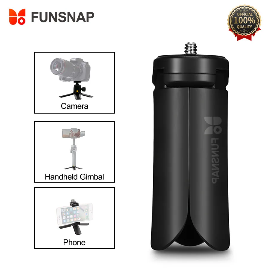 Funsnap Штатив для телефона, смартфона, камеры, штатив, ручка, шарнир для Zhiyun Smooth 4 камеры Gopro 7 6 5 4 Мини штативы
