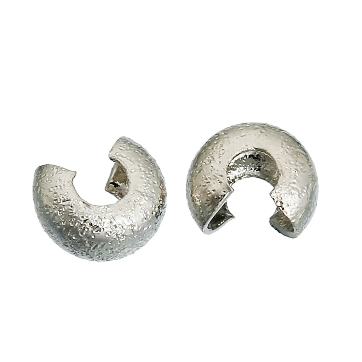 DoreenBeads медные Обжимные бусины серебряного цвета для ювелирных изделий сделай сам