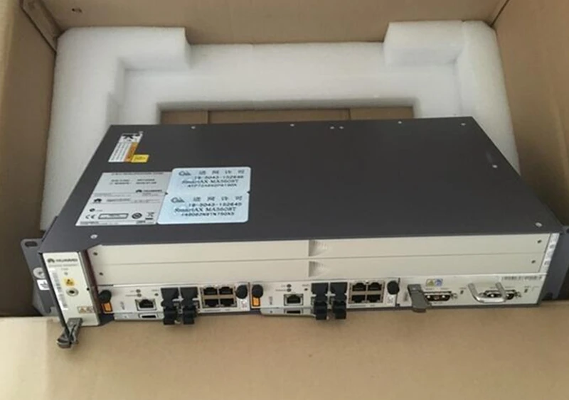 Huawei 19 дюймов GPON OLT MA5608T DC 1* MPWC мощность Оптический Терминал 1* плата управления MCUD с 8 портами GPBD C+ сервисная карта