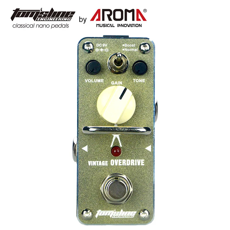 Tom'sline AGR 3S Overdrive Boost педаль гитарный эффект подписи руками без теней Майкл Анжело