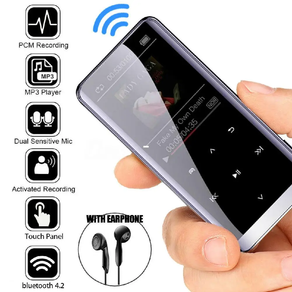 Плеер Bluetooth M13 мини без потерь HIFI 5D сенсорный экран портативный Новый MP5 Walkman