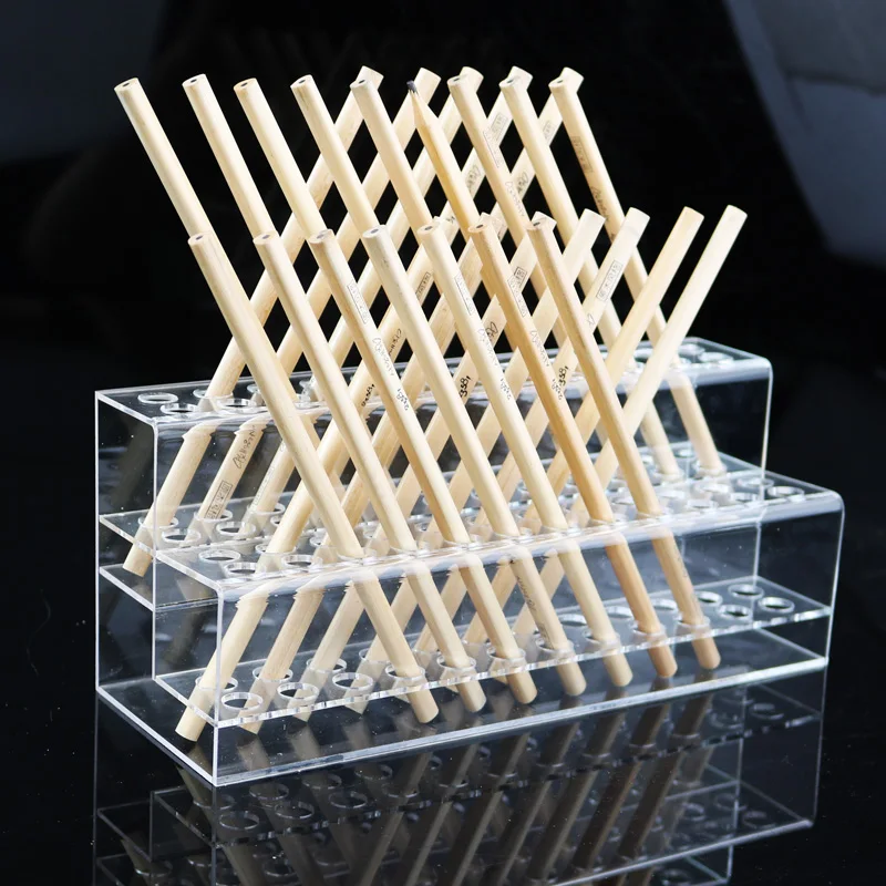 Прозрачный акриловый Органайзер для макияжа держатель кистей карандашей бровей