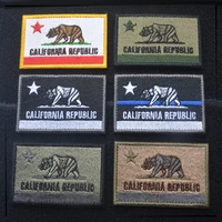 embroidered california republic state patches united states state flag patch tactical 3d badge fabric flag armband cloth badges