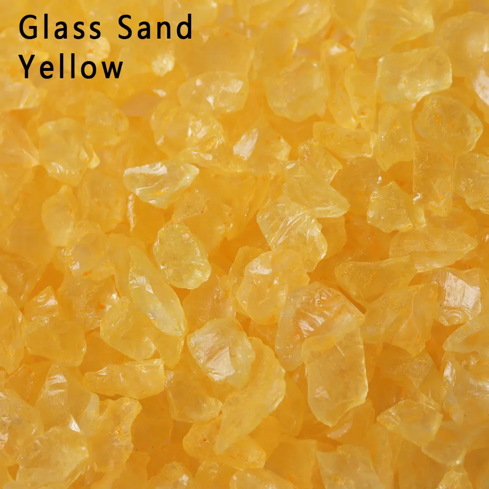 glass sand yellow 1 сумка для микро ландшафтного дизайна песок Mini Stone миниатюры Террариум орнамент сад воды в аквариуме Funtain фигурка аксессуары «сделай сам» - Цвет: glass sand yellow