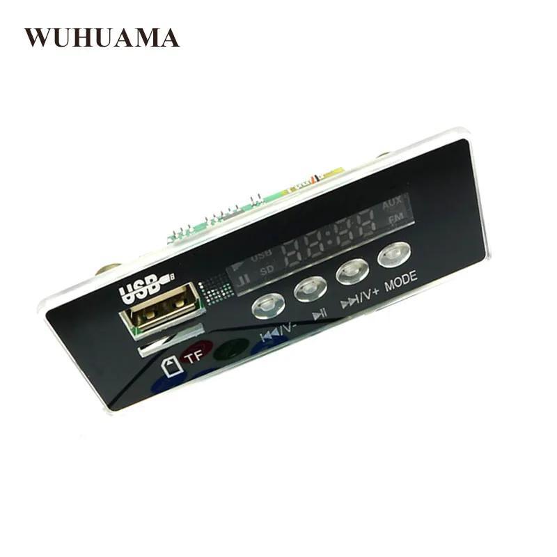 Синяя светодиодная подсветильник ка MP3 WMA декодер плата аудио модуль TF U диск GMT + 8