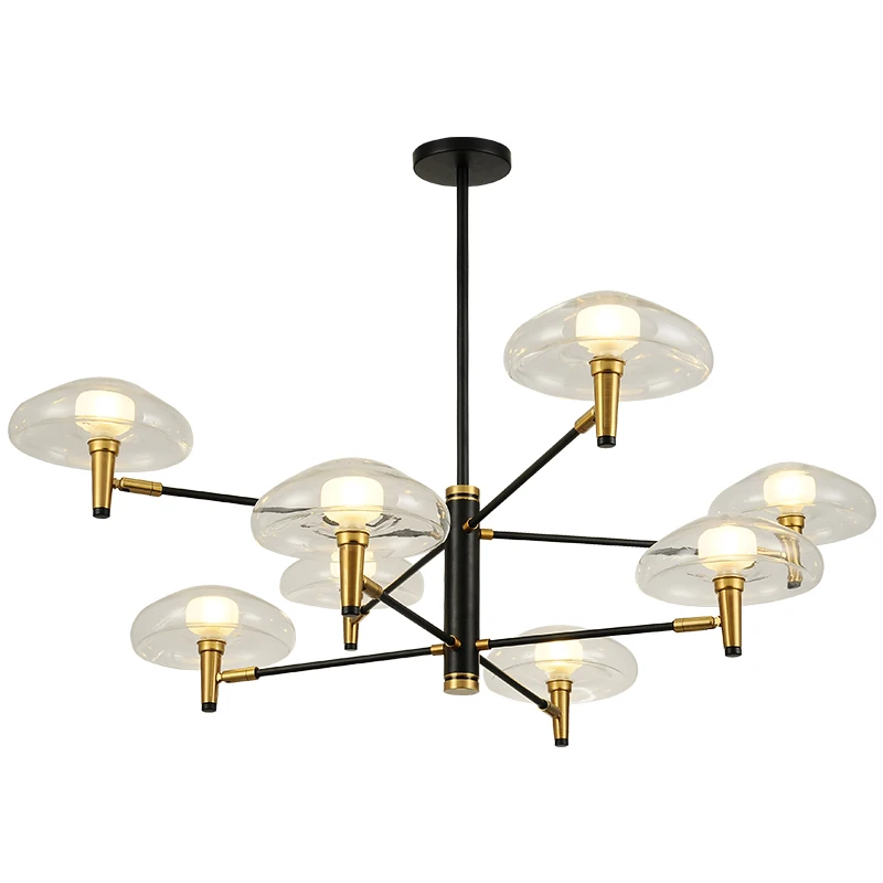 Modern Crystal Led Chandeliers Lighting Chrome Metal Living Room Pendant Chandelier Lights Dining Hanging Lamp Fixtures | Освещение
