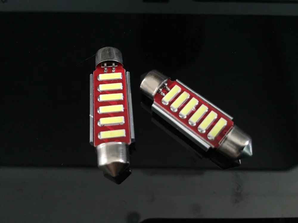 4 шт. 31 мм 36 39 41 Купол ~ 6SMD светодиодный гирлянда для салона автомобиля лампа чтения