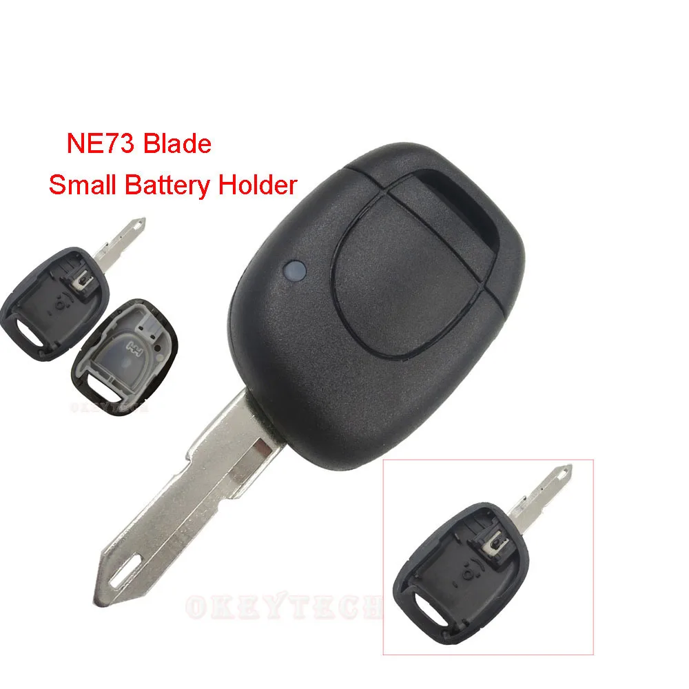 OkeyTech NE73 VAC102 Uncut Blade 1 Button Remote Key Fob Case Replacement Shell For Renault Clio Twingo Megane Scenic Laguna | Автомобили