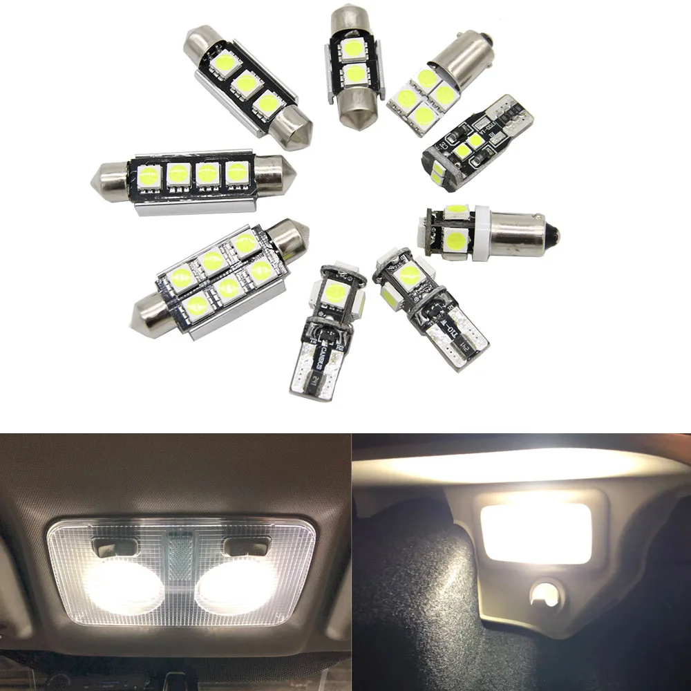 11 шт. x идеальная Светодиодная лампа без ошибок Внутренняя купольная карта