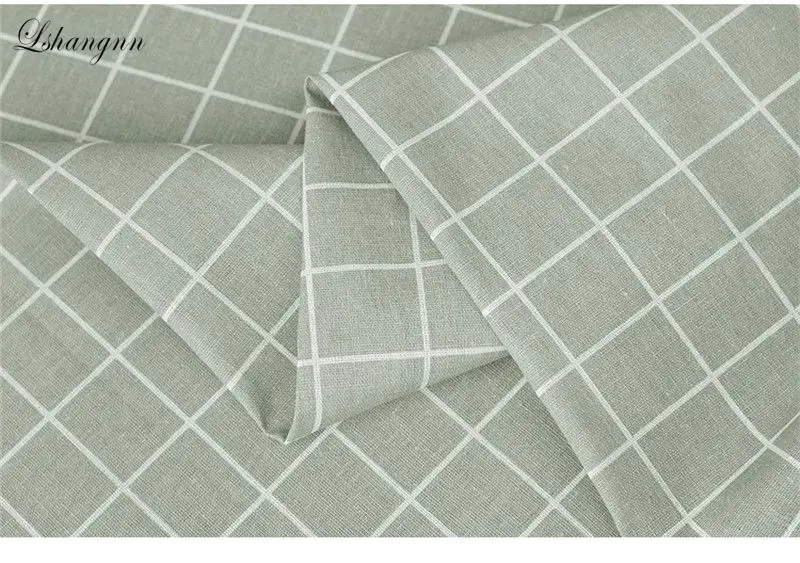 Тканевая шторка из хлопка и льна с 6 квадратными треугольниками 50x150 см|linen cloth|designer