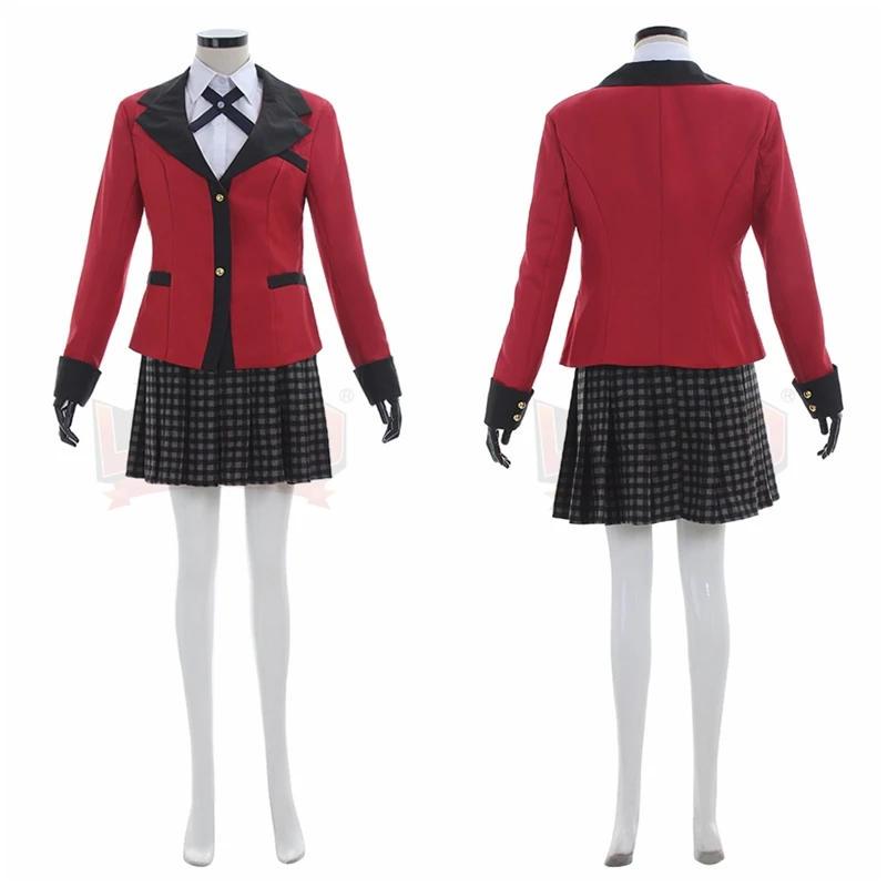 Kakegurui компульсивный игрок Руна Yomozuki косплей костюм для взрослых на Хэллоуин девушка костюм