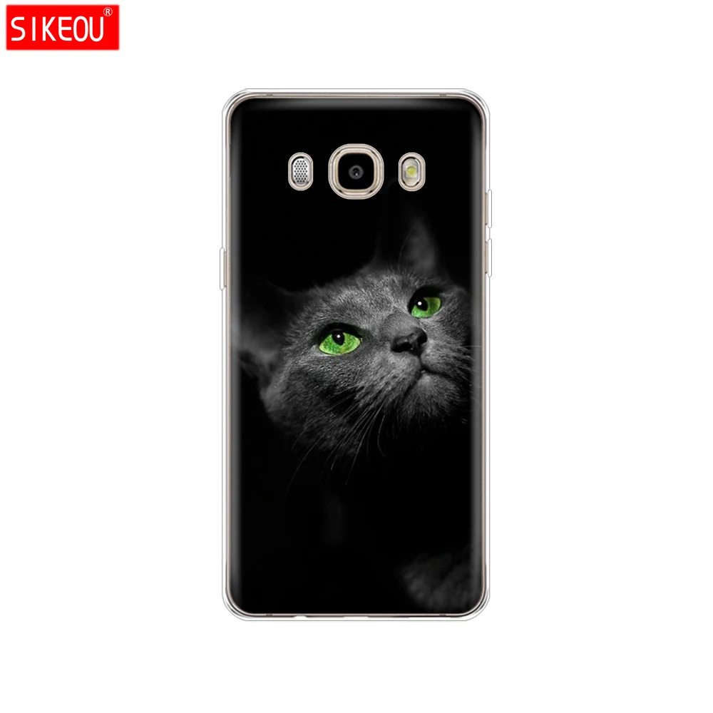 12079 Мягкий ТПУ силиконовый чехол для samsung Galaxy J5 чехол J510 J510F чехол для samsung J5 чехол в виде кошки цветка - Цвет: 12079