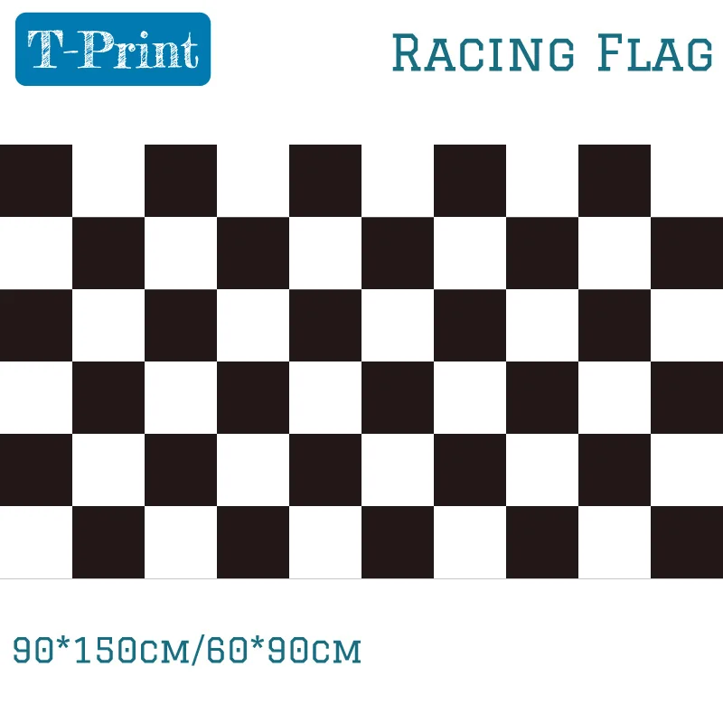 

New Fashion 90*150 cm F1 Racing Checkered Flag Banner Outdoor Indoor Home Decor