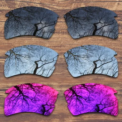 Black.SilverMidnight ToughAsNails поляризованные Сменные линзы для солнцезащитных очков Оукли Flak 2,0 XL(только линзы)-несколько вариантов - Цвет линз: Black.SilverMidnight