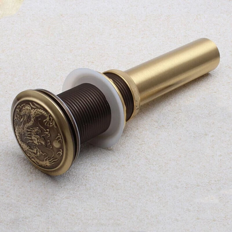 Слив для пола высокое качество резьба по старинной латуни китайский дракон в