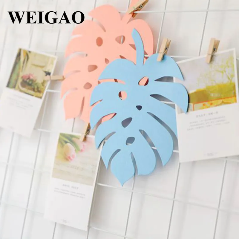 WEIGAO 6 шт. DIY Бумага черепаха лист/ладонь фон с листьями Декор DIY Свадебная вечеринка День Рождения Вечеринка домашний сад украшения принадлежности
