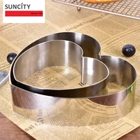 68 inch stainless steel mousse cake ring cups mold 3d heart cake mold pan baking and pastry fondant form accessories tools bm56