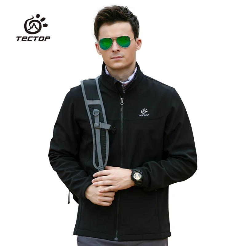 Tectop для мужчин и женщин Кемпинг мягкая оболочка куртки водонепроницаемая