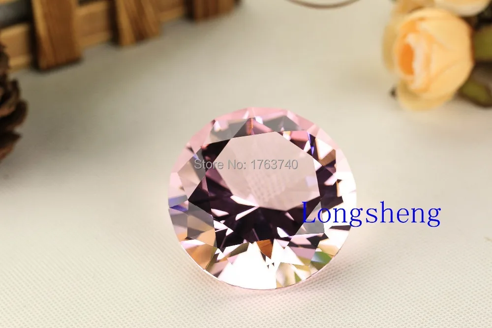 4 см алмазные свадебные центровые розовые хрустальные бумаги Вес 40 мм домашние