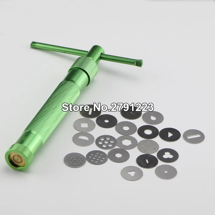 Экструдер для сахарной пасты из нержавеющей стали пистолет рукоделия с 20