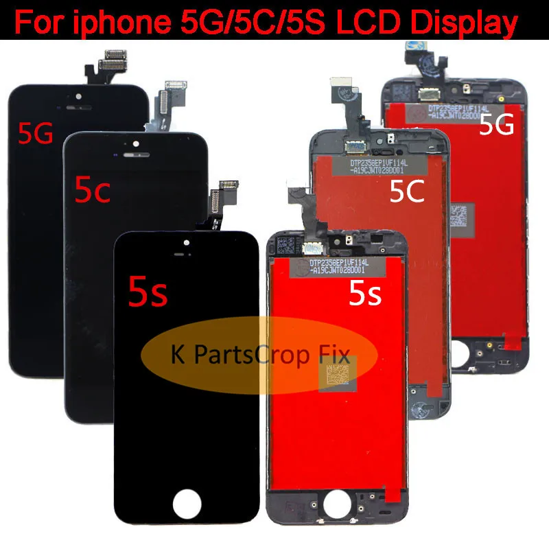 AAAAAA + высококачественный ЖК-дисплей для Apple iPhone 5 5c 5s 6G 6 plus полный сенсорный экран