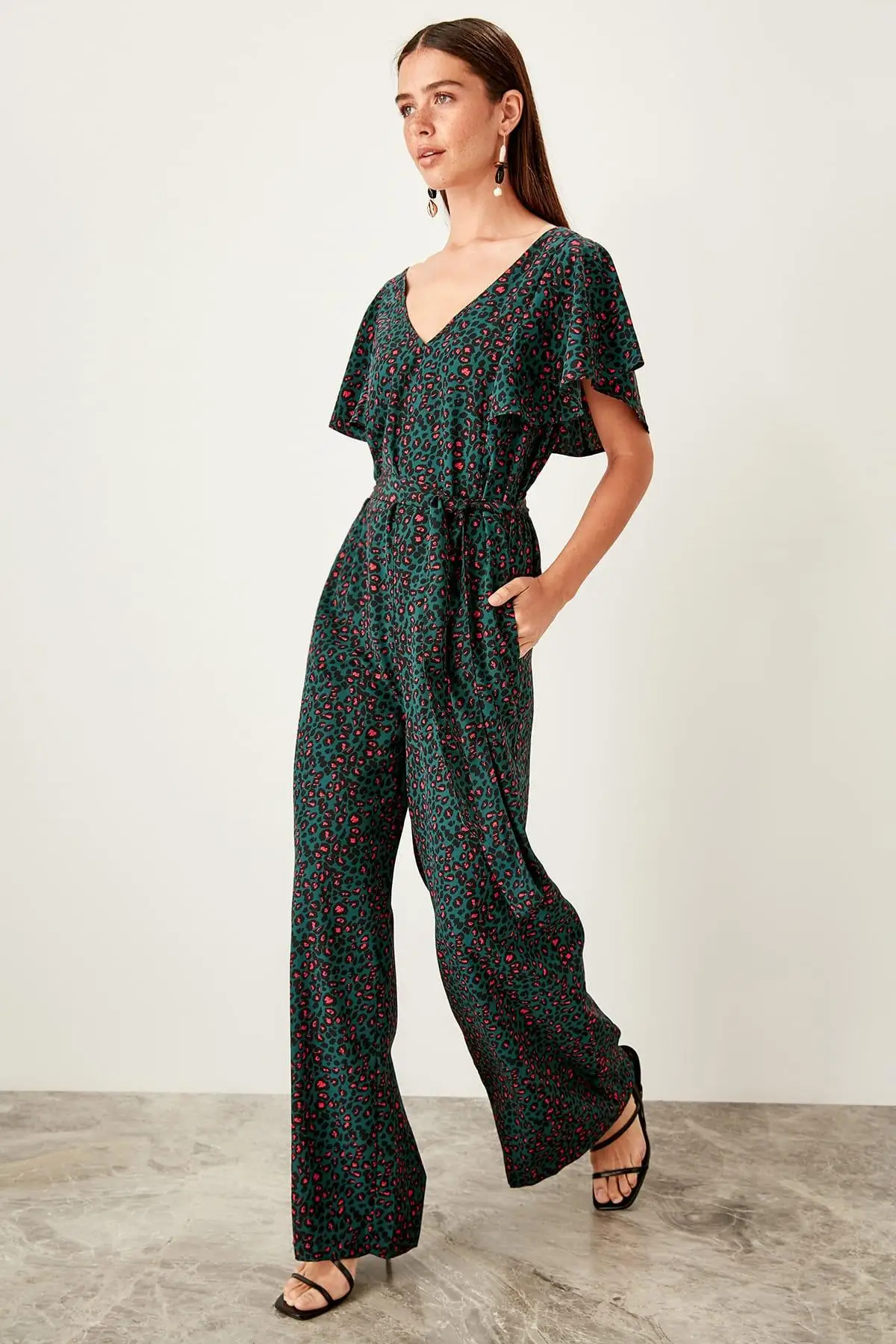 Trendyol комбинезон с зеленым узором TCLSS19TU0048 |