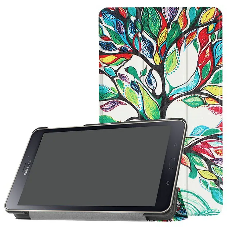 Чехол для Samsung Galaxy Tab A 8 0 SM T380 T385 дюймов 2017 книжка с подставкой|Чехлы планшетов и