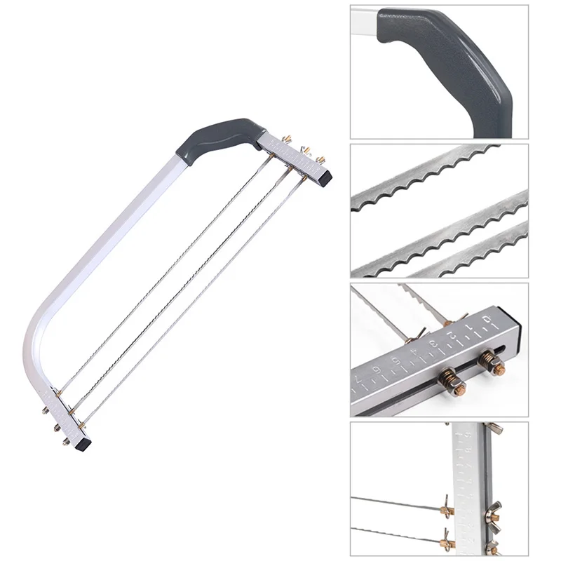 Large Adjustable 3 Blades Cake Cutter Interlayer Slicer Stainless Steel Cut Saw DIY Household Baking Tools Leveler |