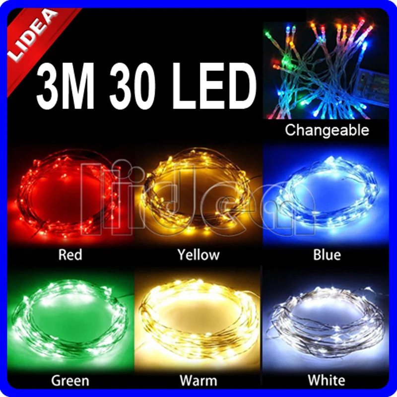 3 м 30 LED Новогодняя вечеринка сад Navidad Flasher наружное украшение Рождественская