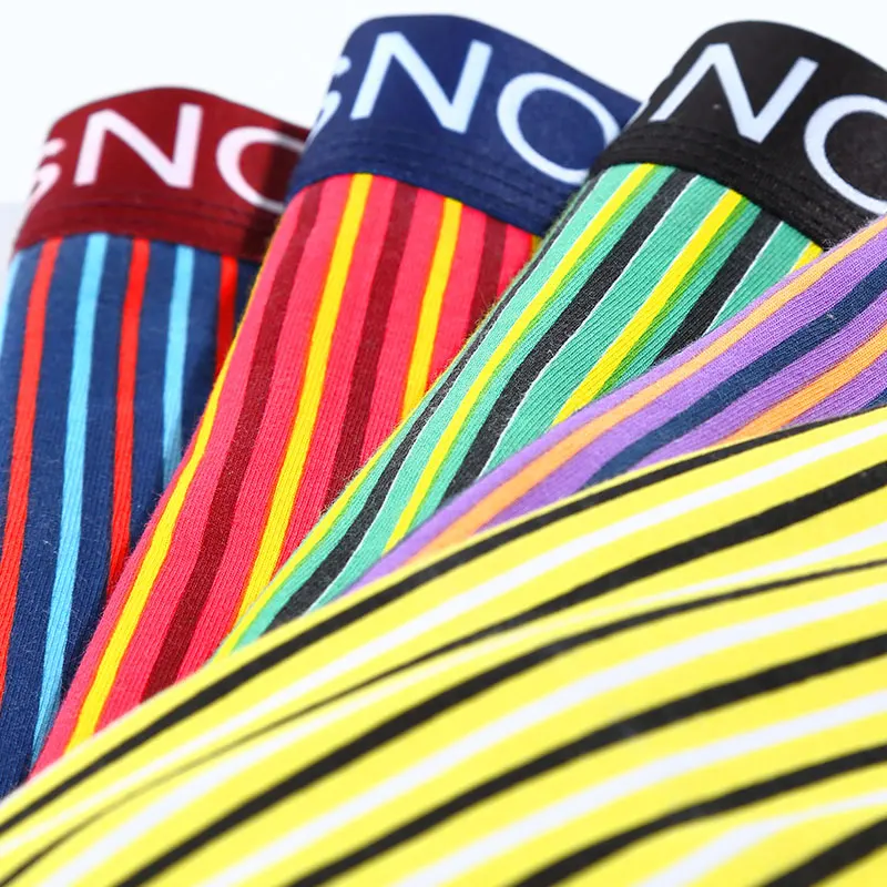 5pieces/lot Mens Boxer Shorts Modal Underwear Men Underpants Fashion Striped Boxers Print Cueca Calecon Homme Underwears | Мужская