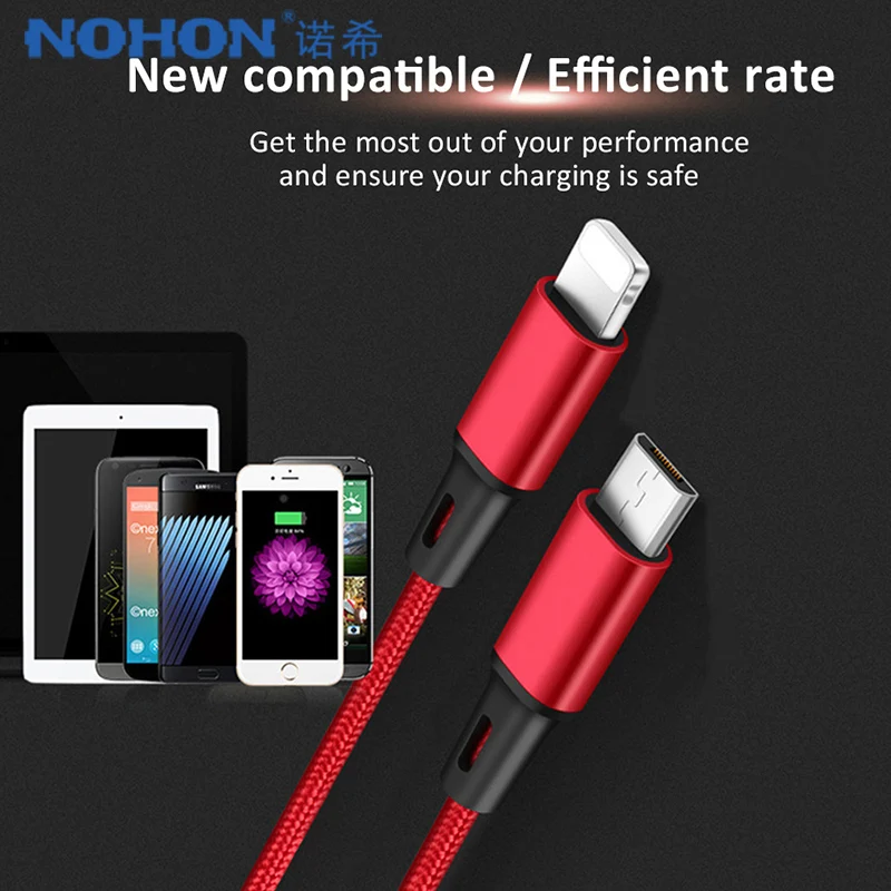 2 в 1 Micro USB кабель для быстрой зарядки 25 м|Кабели мобильных телефонов| |